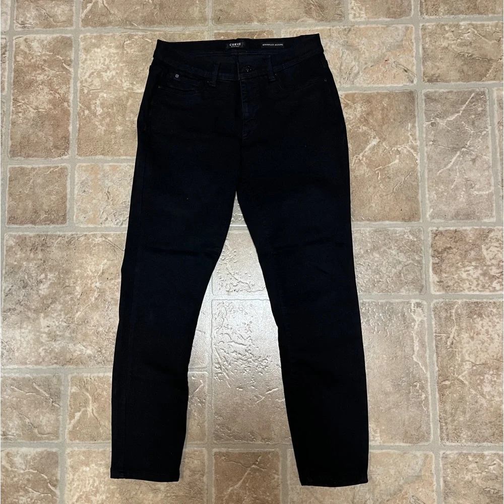 Curve Appeal Minimalist Black High Waist Curvy Fit Jegging Jeans Size 8/29
